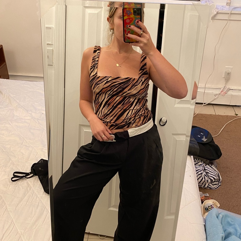 Fun tiger printed top